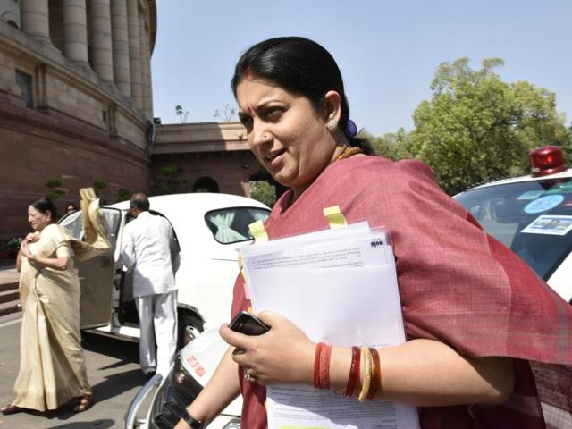 The son of a doctor, who was killed in a road accident allegedly involving a vehicle in the cavalcade of Union minister for human resource development Smriti Irani, has sought the intervention of President Pranab Mukherjee for justice.(PTI) The son of a doctor, who was killed in a road accident allegedly involving a vehicle in the cavalcade of Union minister for human resource development Smriti Irani, has sought the intervention of President Pranab Mukherjee for justice.(PTI)