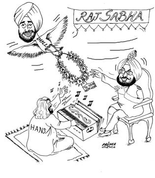 Dullo steals Hans’ thunder! (Illustration by Prince Dhanta/HT) Dullo steals Hans’ thunder! (Illustration by Prince Dhanta/HT)