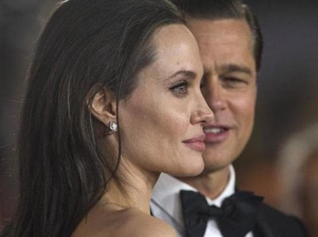 Angelina Jolie and Brad Pitt at the By the Sea premiere.(Reuters)