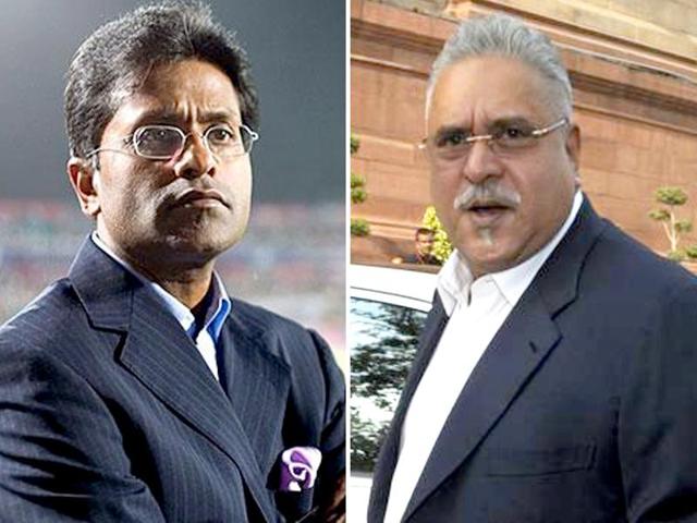 Lalit Modi (left) and Vijay Mallya are out of India following enquiries against them. Congress is seeing this as Narendra Modi’s “failure” to deliver his poll promise to bring back black money stashed abroad. (Agencies) Lalit Modi (left) and Vijay Mallya are out of India following enquiries against them. Congress is seeing this as Narendra Modi’s “failure” to deliver his poll promise to bring back black money stashed abroad. (Agencies)