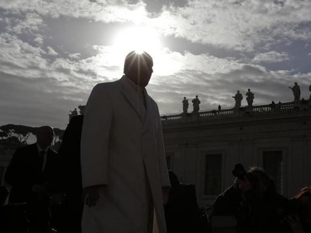 Pope Francis arrives to lead his weekly general audience in Saint Peter's Square at the Vatican. (Reuters Photo) Pope Francis arrives to lead his weekly general audience in Saint Peter's Square at the Vatican. (Reuters Photo)