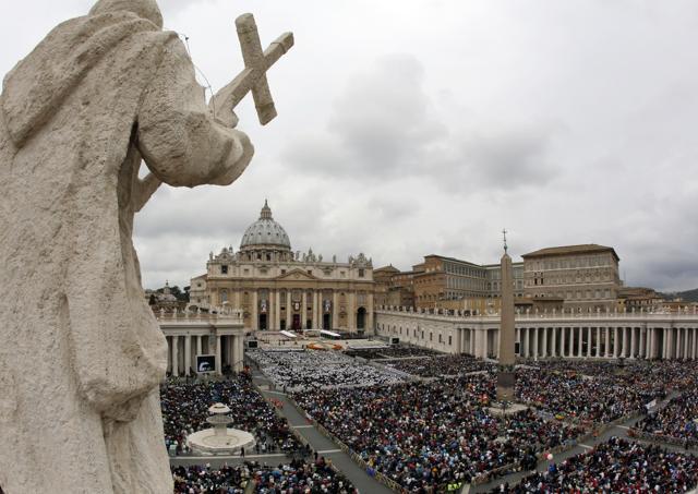 Faithful fill St. Peter's Square during a canonisation ceremony by Pope Francis. (AP File Photo) Faithful fill St. Peter's Square during a canonisation ceremony by Pope Francis. (AP File Photo)