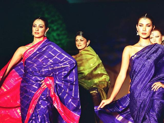 Models flaunt khadi haute couture (HT File Photo) Models flaunt khadi haute couture (HT File Photo)