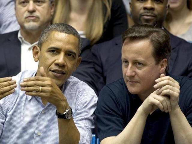 File picture of British PM David Cameron and US President Obama. White House called Cameron a partner and an ally on Friday, seeking to extinguish a diplomatic flap between the two nations. (AP File Photo) File picture of British PM David Cameron and US President Obama. White House called Cameron a partner and an ally on Friday, seeking to extinguish a diplomatic flap between the two nations. (AP File Photo)