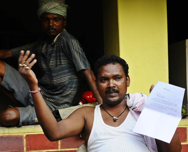 Sarpanch Rajesh Bhaskar talks of the security scenario around his home in a village near Kanker in 2014 . Sarpanches who refuse to be police spies are under police radar. (Vipin Kumar/HT Photo ) Sarpanch Rajesh Bhaskar talks of the security scenario around his home in a village near Kanker in 2014 . Sarpanches who refuse to be police spies are under police radar. (Vipin Kumar/HT Photo )