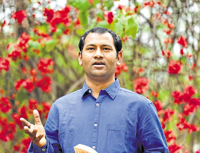 Gangadhar believes in poetic justice. (Sanjeev Verma / HT Photo) Gangadhar believes in poetic justice. (Sanjeev Verma / HT Photo)