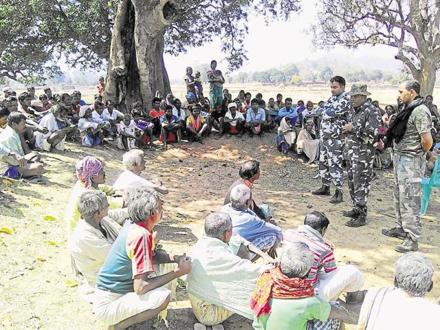 Jamti village, around 70 km from Jharkhand’s Gumla town, is deep inside a dense forest identified as one of the Maoists’ safest hideouts in Jharkhand. (HT Photo) Jamti village, around 70 km from Jharkhand’s Gumla town, is deep inside a dense forest identified as one of the Maoists’ safest hideouts in Jharkhand. (HT Photo)