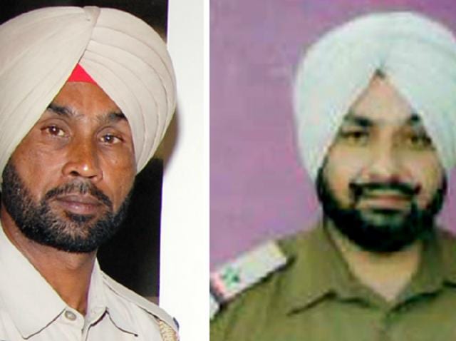 The accused cops — assistant sub-inspector (ASI) Jarnail Singh, who was then the in-charge of Nathuwal police post; and head constable Jasbir Singh — were arrested on September 6, 2013 after recovery of 168-kg poppy husk, 66 bottles of liquor and Rs 46,000 from the police post. (HT Photo) The accused cops — assistant sub-inspector (ASI) Jarnail Singh, who was then the in-charge of Nathuwal police post; and head constable Jasbir Singh — were arrested on September 6, 2013 after recovery of 168-kg poppy husk, 66 bottles of liquor and Rs 46,000 from the police post. (HT Photo)