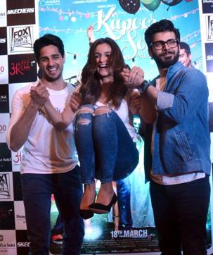 Actors Alia Bhatt, Fawad Khan and Sidharth Malhotra during a promotional event of their upcoming film Kapoor and Sons. (IANS) Actors Alia Bhatt, Fawad Khan and Sidharth Malhotra during a promotional event of their upcoming film Kapoor and Sons. (IANS)