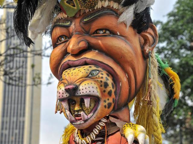 The biennial festival's first took place in 1988 when the city of Bogota celebrated its 450th foundation day. The festival is the considered the largest theatre symposium in the world. (AFP) 