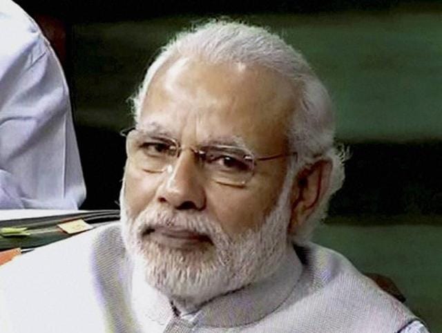 Prime Minister Narendra Modi speaks in the Rajya Sabha in New Delhi. (PTI File Photo) Prime Minister Narendra Modi speaks in the Rajya Sabha in New Delhi. (PTI File Photo)