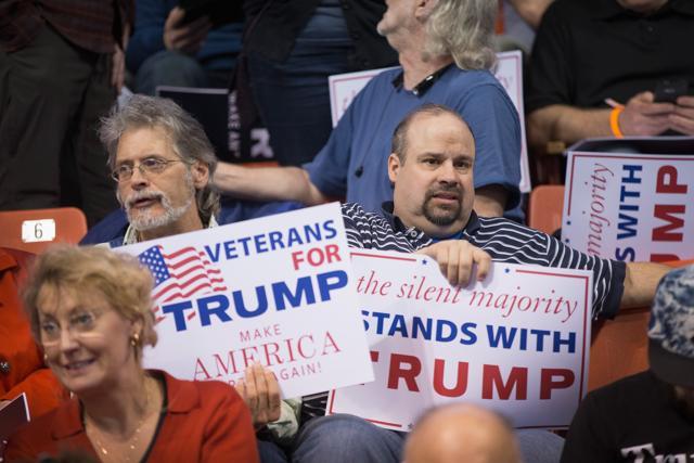 Trump’s Chicago rally was postponed, citing safety concerns, after learning hundreds of demonstrators were given tickets for the event. (AFP) Trump’s Chicago rally was postponed, citing safety concerns, after learning hundreds of demonstrators were given tickets for the event. (AFP)