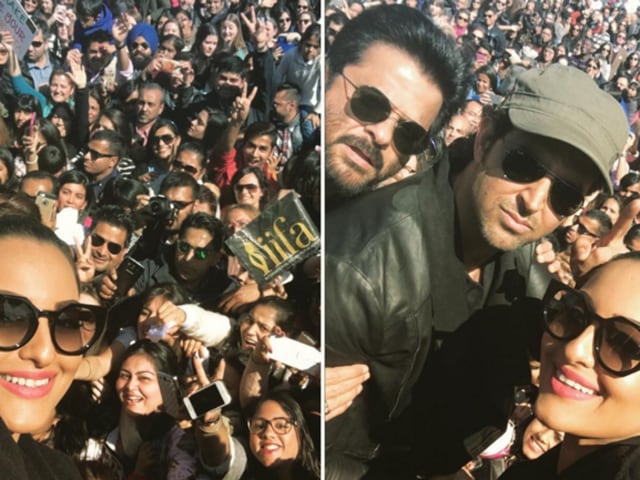 Sonakshi Sinha trains her camera on Bollywood flashmob in Madrid. 