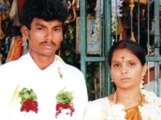 Shankar, a Dalit man, who married Kausalya, a high-caste Hindu, was hacked to death by hired killers in Tirupur, Tamil Nadu, on Sunday .(HT Photo) Shankar, a Dalit man, who married Kausalya, a high-caste Hindu, was hacked to death by hired killers in Tirupur, Tamil Nadu, on Sunday .(HT Photo)