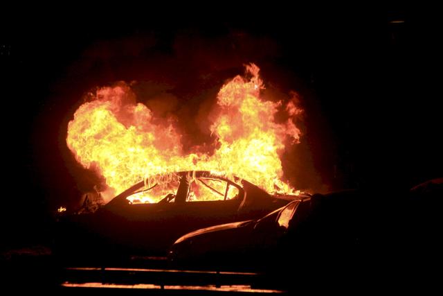 A vehicle burns after an explosion in Ankara. (REUTERS) A vehicle burns after an explosion in Ankara. (REUTERS)
