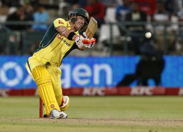 David Warner plays a shot during the 2nd T20 against South Africa. (REUTERS) David Warner plays a shot during the 2nd T20 against South Africa. (REUTERS)