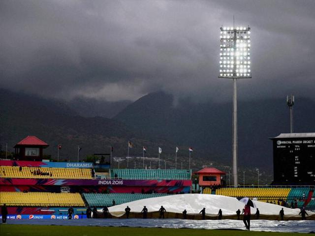 In Dharamsala, when it rains, it pours, going on for days on end.(PTI Photo) In Dharamsala, when it rains, it pours, going on for days on end.(PTI Photo)