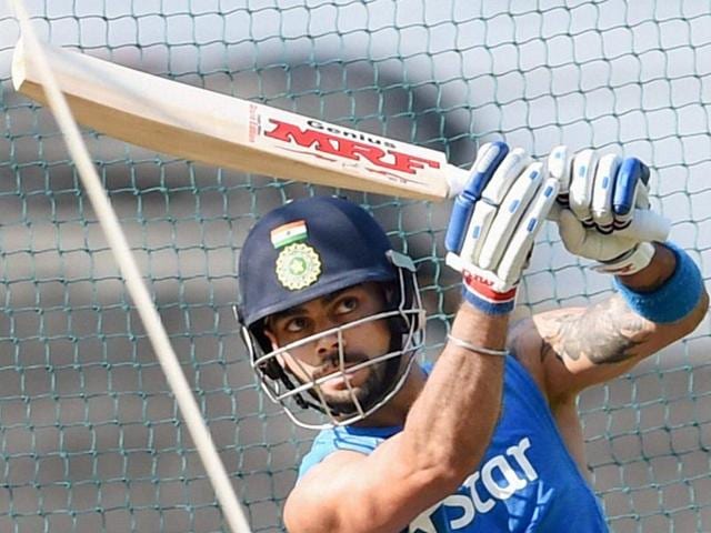 India's Virat Kohli at a press conference ahead of the ICC World T20 opener against New Zealand in Nagpur. (PTI Photo) India's Virat Kohli at a press conference ahead of the ICC World T20 opener against New Zealand in Nagpur. (PTI Photo)
