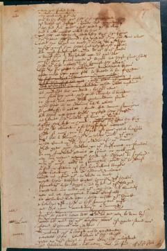 The playscript is from the manuscript of a play called “Sir Thomas More”, to which Shakespeare contributed a scene. (British Library) The playscript is from the manuscript of a play called “Sir Thomas More”, to which Shakespeare contributed a scene. (British Library)