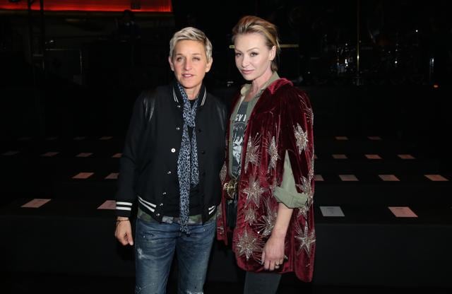Ellen DeGeneres and Portia de Rossi attendSaint Laurent at the Palladium. (Matt Sayles/Invision/AP) Ellen DeGeneres and Portia de Rossi attendSaint Laurent at the Palladium. (Matt Sayles/Invision/AP)