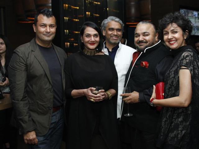 Ashish Soni, Poonam Bhagat, Rajesh Pratap Singh, JJ Vallaya, Payal Jain. (Shivam Saxena/Hindustan Times) 