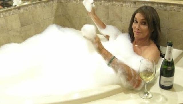 Caitlyn Jenner gets naked for a bathtub scene for her show 