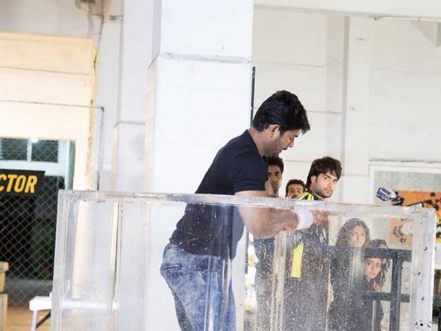 Sidhart performing a task on the show. (Twitter)