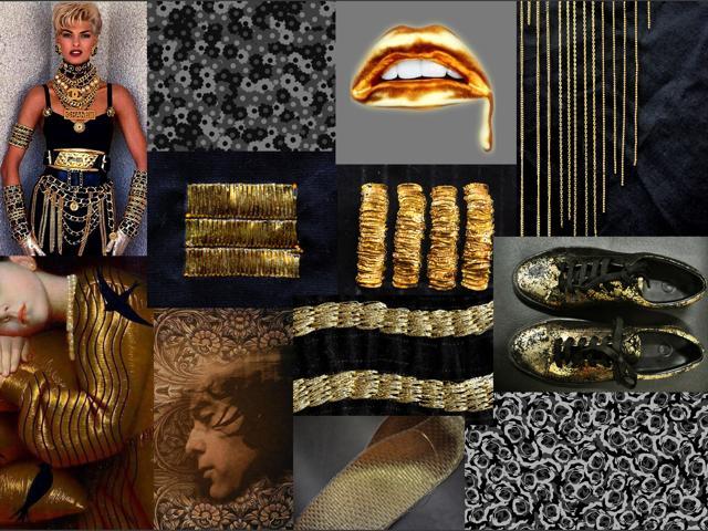 The mood board of Rajesh Pratap Singh’s collection. The mood board of Rajesh Pratap Singh’s collection.