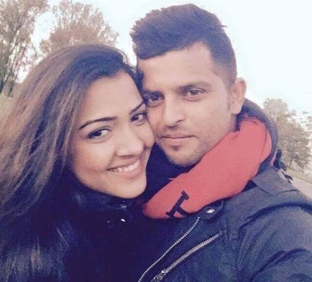 Priyanka with Suresh Raina. (Photo: Twitter) Priyanka with Suresh Raina. (Photo: Twitter)