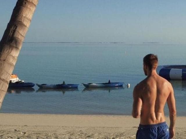 Calvin’s vacation Instagrams aren’t quite on the same level as a T Swift Insta, you’d agree? (Instagram) 