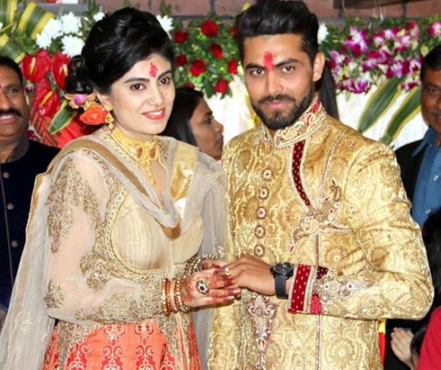 Reeva with Ravindra Jadeja. (Photo: Twitter) Reeva with Ravindra Jadeja. (Photo: Twitter)