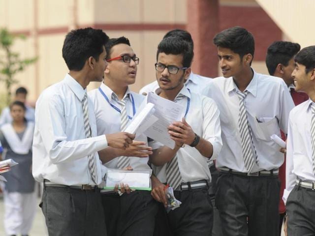 A high score in mathematics is imperative as it is expected to drive the overall percentage of marks obtained by the student and is crucial for college entrances, where cut-offs regularly touch 98-99%. (Deepak Gupta/ HT file photo)