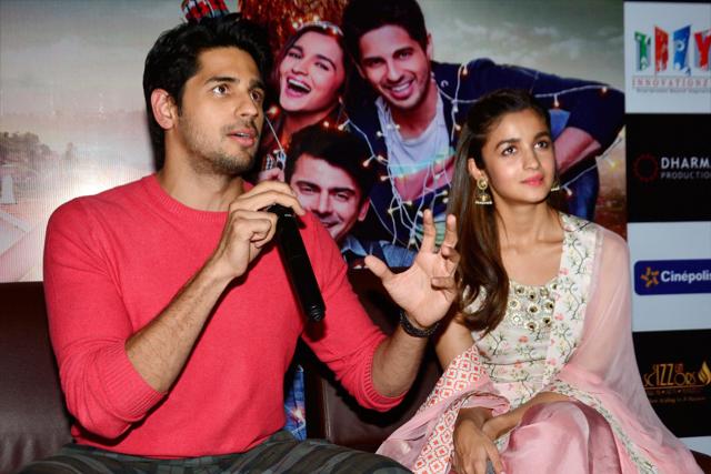 Sidharth Malhotra and Alia Bhatt during a press conference to promote her upcoming film Kapoor & Sons in Jaipur on Wednesday. (PTI) Sidharth Malhotra and Alia Bhatt during a press conference to promote her upcoming film Kapoor & Sons in Jaipur on Wednesday. (PTI)