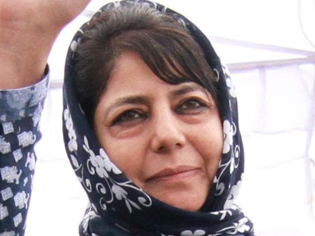 The 56-year-old leader landed in Delhi a day after the BJP-led Union government told alliance partner PDP that it was ready to walk the extra mile for the state, which has been under governor’s rule since her father’s death. (Nitin Kanotra/HT Photo) The 56-year-old leader landed in Delhi a day after the BJP-led Union government told alliance partner PDP that it was ready to walk the extra mile for the state, which has been under governor’s rule since her father’s death. (Nitin Kanotra/HT Photo)