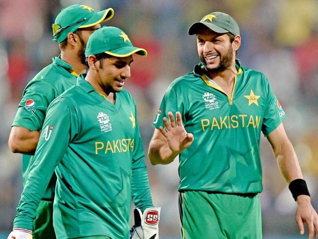 Pakistan's captain Shahid Afridi plays a shot during the World T20 cricket tournament match. (AFP Photo) Pakistan's captain Shahid Afridi plays a shot during the World T20 cricket tournament match. (AFP Photo)