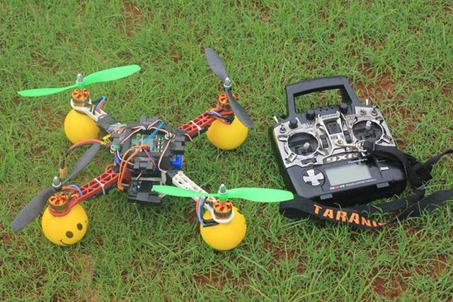 A drone and radio control at the IIT Powai campus. The aeromodelling club hosts sessions on designing planes. (IIT Bombay ) A drone and radio control at the IIT Powai campus. The aeromodelling club hosts sessions on designing planes. (IIT Bombay )