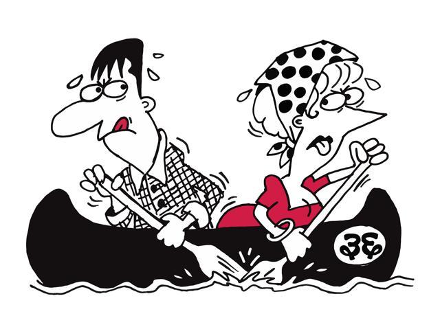 An illustration from the book denoting ‘Chuttees noh aankdo’ or never getting along (Courtesy: Parsi Bol 2)