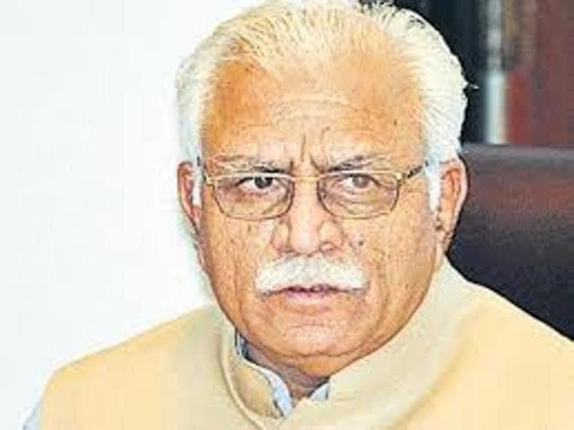Haryana chief minister Manohar Lal Khattar (HT File Photo) Haryana chief minister Manohar Lal Khattar (HT File Photo)