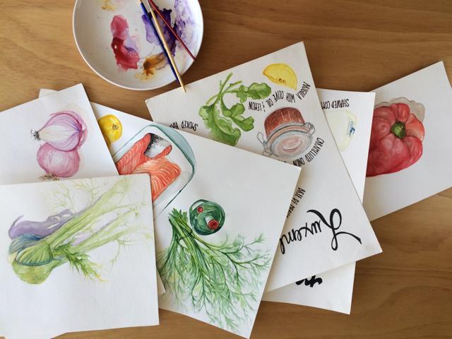 The cookbook will be illustrated in water colour by Jennie Levitt, Peerbhai’s friend and long-time collaborator. (Image courtesy: Purplefoodie.com)