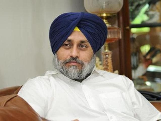 Punjab deputy chief minister Sukhbir Singh Badal(HT File Photo)