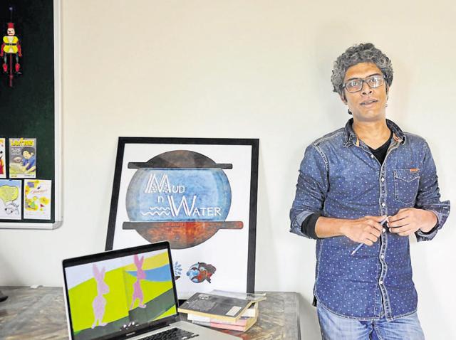 Shaaz Ahmed’s ‘Talking Walls’ is about the makeover of the paediatric ward at LN Hospital in New Delhi.(Abhinav Saha/HT Photo) Shaaz Ahmed’s ‘Talking Walls’ is about the makeover of the paediatric ward at LN Hospital in New Delhi.(Abhinav Saha/HT Photo)
