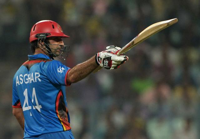 Afghanistan's captain Asghar Stanikzai topscored with 62 to help his side to a competitive total. (AFP Photo) Afghanistan's captain Asghar Stanikzai topscored with 62 to help his side to a competitive total. (AFP Photo)