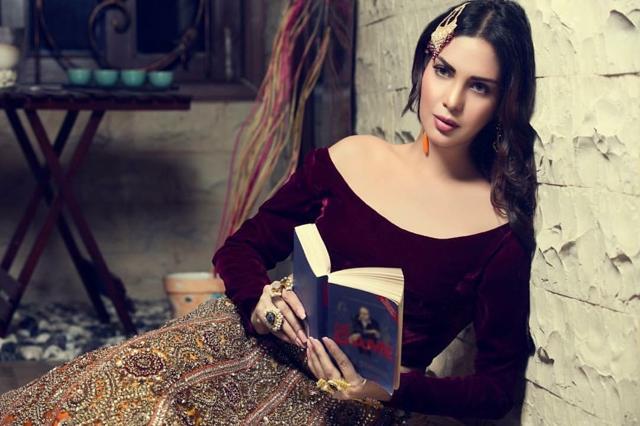 A model in designer Huma Nassr creation.