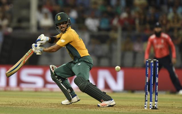 JP Duminy of South Africa hits a shot. (Anshuman Poyrekar/HT Photo) JP Duminy of South Africa hits a shot. (Anshuman Poyrekar/HT Photo)
