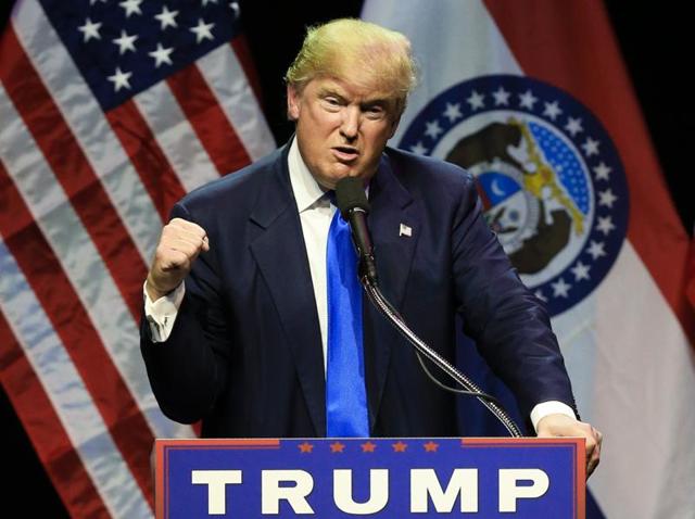 Republican presidential candidate Donald Trump speaks at a caucus night watch party in Las Vegas, Nevada. (AFP Photo) Republican presidential candidate Donald Trump speaks at a caucus night watch party in Las Vegas, Nevada. (AFP Photo)
