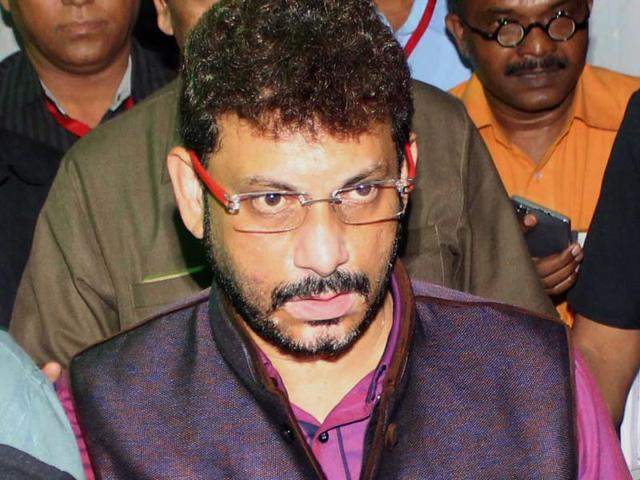 A protest against MLA Waris Pathan at Thane on Thursday. (PRAFUL GANGURDE) A protest against MLA Waris Pathan at Thane on Thursday. (PRAFUL GANGURDE)