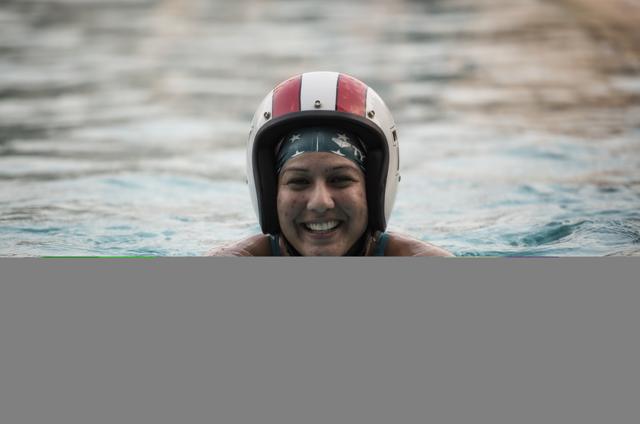 Mumbai, India - 11th March 2016:- Helmet Girl Lisa Sadanah in Bandra, Mumbai, India, 11th March 2016 (Photo by Aalok Soni/ Hindustan Times) Mumbai, India - 11th March 2016:- Helmet Girl Lisa Sadanah in Bandra, Mumbai, India, 11th March 2016 (Photo by Aalok Soni/ Hindustan Times)