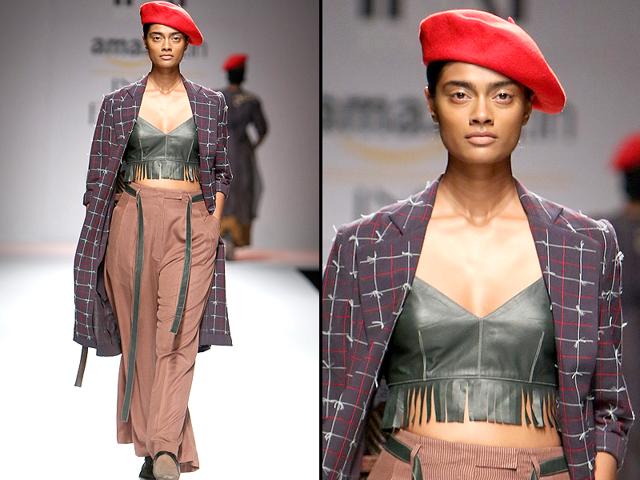 Fringes are hot for the next season at Ikai. A bit of leather can warm up any winter. (Raajeesh Kashyap/Hindustan Times)