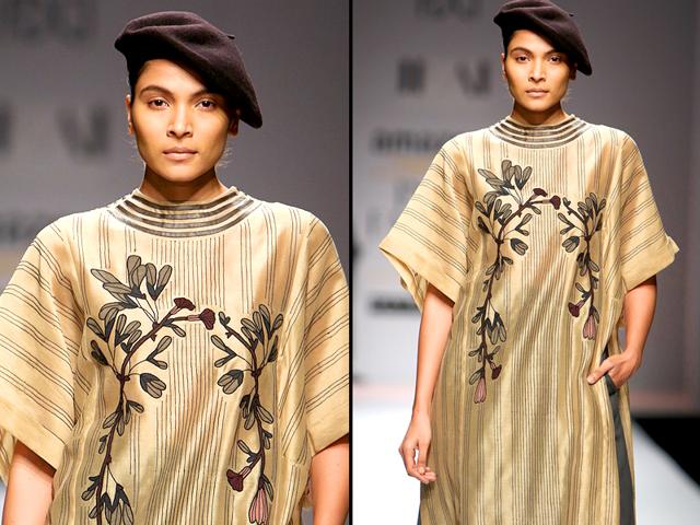 Parisian vibes were strong at Ikai’s display, thanks to the berets of course. (Raajeesh Kashyap/Hindustan Times)