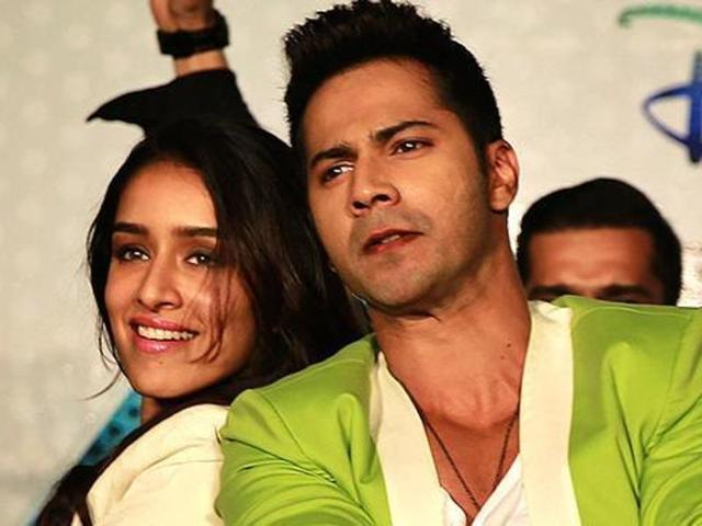 Varun Dhawan and Shraddha Kapoor during the trailer launch of ABCD 2 in Mumbai. (AP)